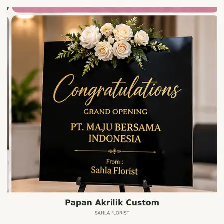Papan Bunga Akrilik Madura